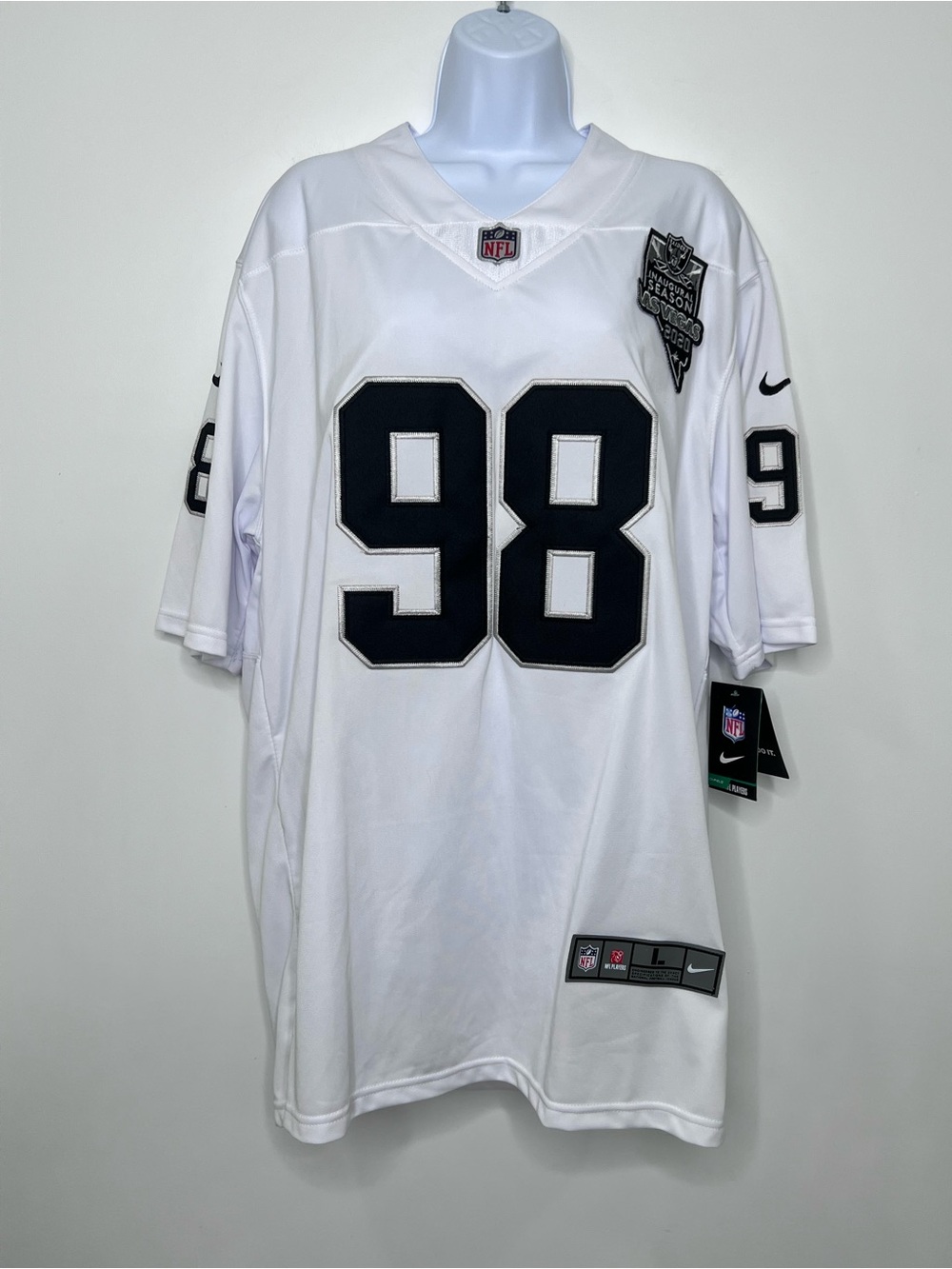 Nike Raiders Crosby #98 Inaugural Patch Men’s Football Jersey 2020